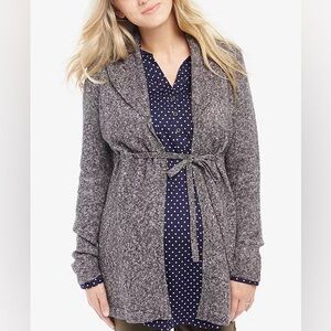 Two Hearts Maternity Gray Sweater Cardigan